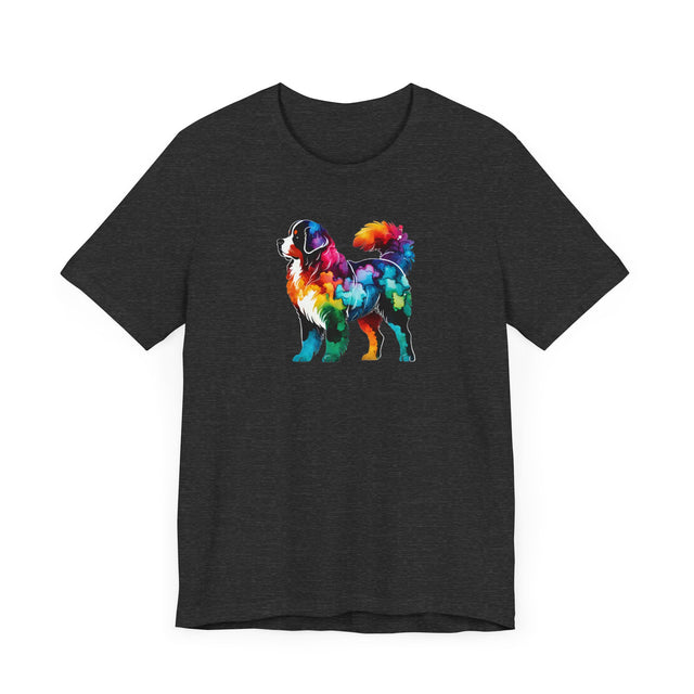 Rainbow Bernese Mountain Dog T-shirt,Pride Shirt,Dog Lover Top,Rainbow Animals,LGBTQ+ Tee, Berner Owner gift