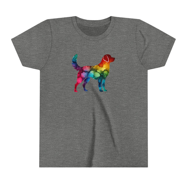 Rainbow Labrador Retriever T-shirt,Pride Shirt,Dog Lover Top,Rainbow Animals,LGBTQ+ Tee, Lab Owner,Youth Size
