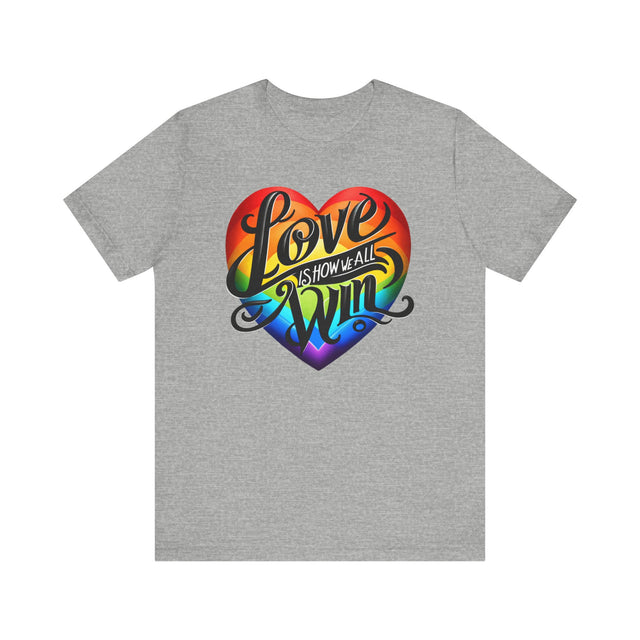 Love Wins,Pride Heart Shirt,Rainbow Heart T-shirt,LGBT Heart,LGBTQ+ Tee,Nonbinary,Gay, Lesbian, Bisexual, Trans, Queer, LGBTQ Ally