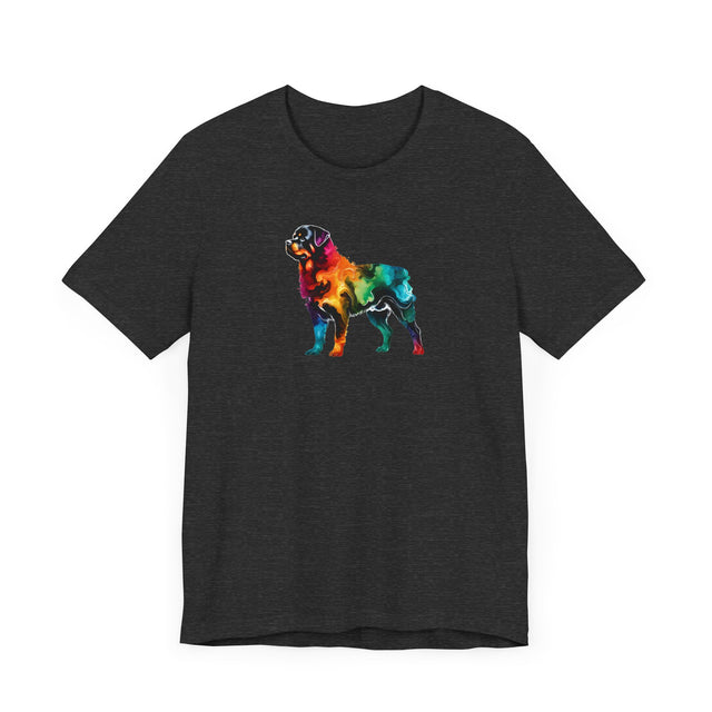 Rainbow Rottweiler T-shirt,Pride Shirt,Dog Lover Top,Rainbow Animals,LGBTQ+ Tee, Rottie owner, Rotty gift