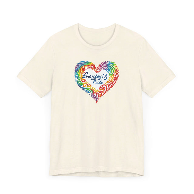 Everyday Pride T shirt, Rainbow Heart T-shirt