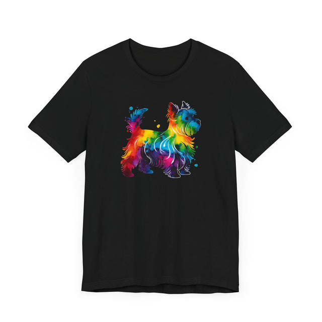Rainbow West Highland Terrier T-shirt,Pride Shirt,Dog Lover Top,Rainbow Animals,LGBTQ+ Tee, Westie owner, West Highland White Terrier gift