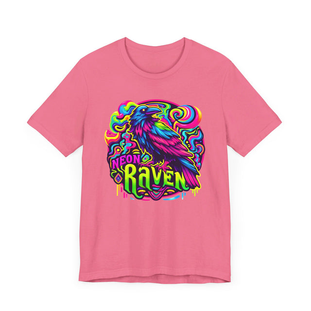 Neon Raven T-shirt, Raven Tee, Bird Lover
