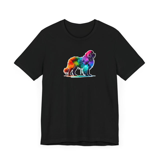Rainbow Newfoundland T-shirt,Pride Shirt,Dog Lover Top,Rainbow Animals,LGBTQ+ Tee, Newfie owner, Newf gift