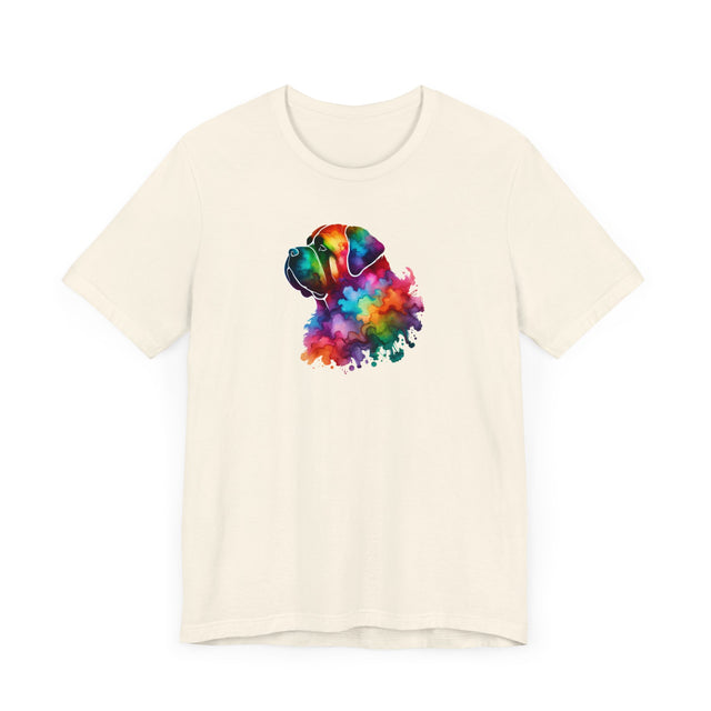 Rainbow Mastiff Head T-shirt,Pride Shirt,Dog Lover Top,Rainbow Animals,LGBTQ+ Tee, Mastiff owner, Mastiff gift