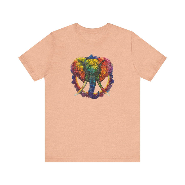 Rainbow Elephant Peace Mandala T-shirt,Pride Shirt,Elephant Lover Top,Rainbow Animals,LGBTQ+ Tee,Queer,Gay,Lesbian,Bisexual,Trans,BGLT,LBGT