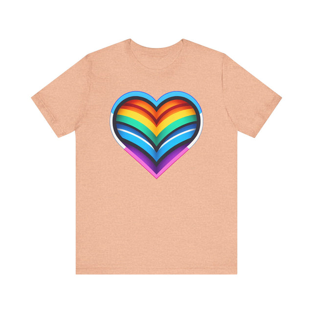Trans Rainbow Heart T-shirt, Pride Shirt