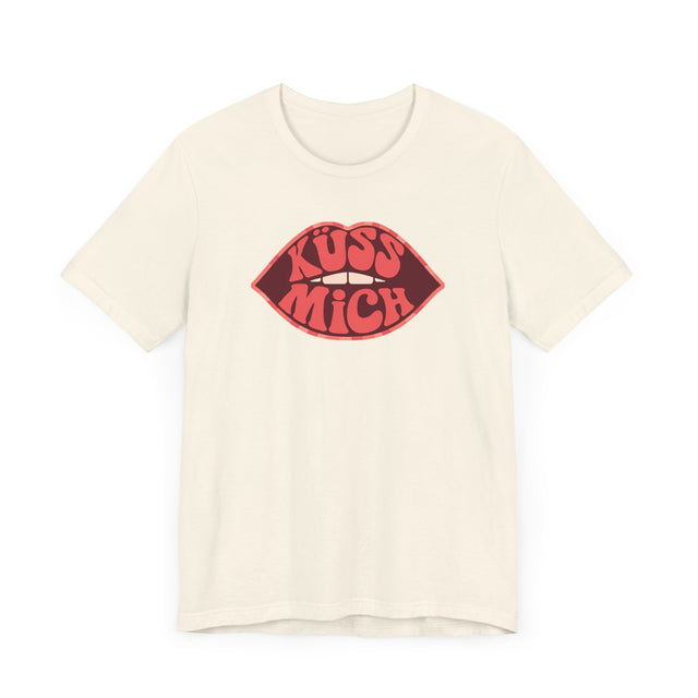 Küss Mich "Kiss Me" psychedelic T-shirt, German Lover Shirt