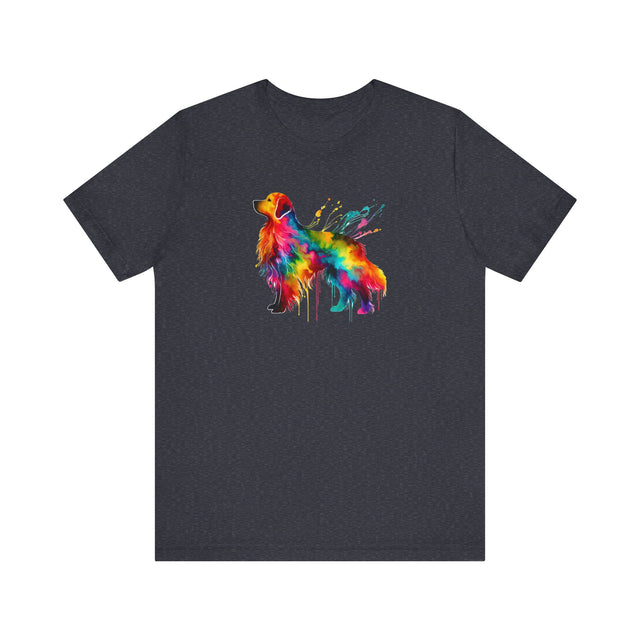 Rainbow Golden Retriever T-shirt,Pride Shirt,Dog Lover Top,Rainbow Animals,LGBTQ+ Tee, Golden Retriever Owner