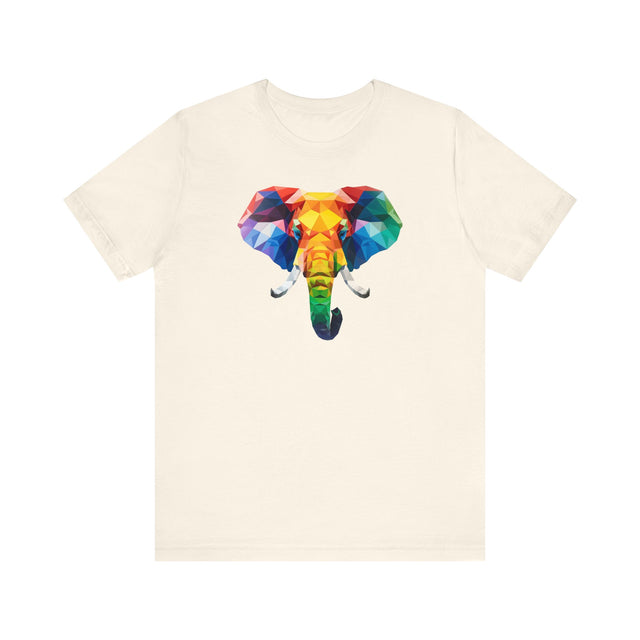 Geometric Rainbow Elephant T-shirt,Pride Shirt,Elephant Lover Top,Rainbow Animals,LGBTQ+ Tee,Queer,Gay,Lesbian,Bisexual,Trans,BGLT,LBGT