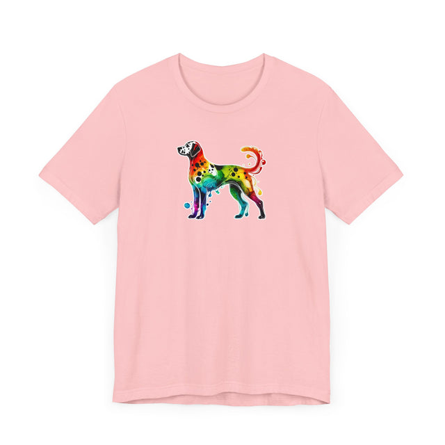 Rainbow Dalmatian T-shirt,Pride Shirt,Dog Lover Top,Rainbow Animals,LGBTQ+ Tee, Dalmatian gift