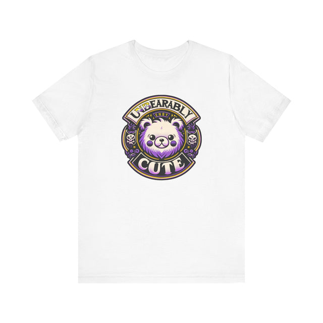 Unbearably Cute Nonbinary T-shirt,NonBinary Pride Shirt, Non-Binary Top, ENBY shirt, LGBTQ+ Tee