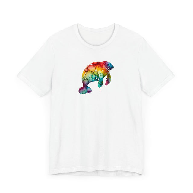 Rainbow Manatee Alcohol Ink,Sea life lover,Ocean Life,Nautical,Pride Shirt,LGBTQ+ Tee