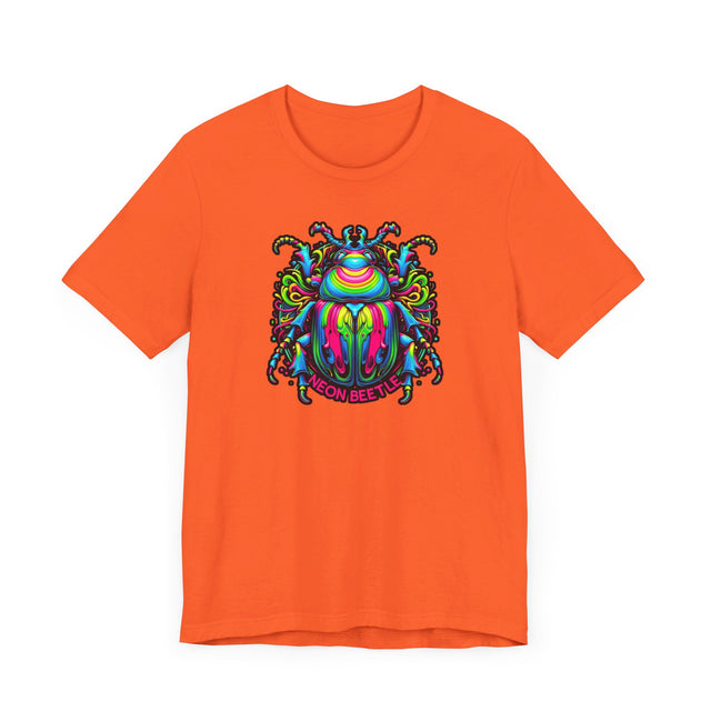 Neon Beetle T-shirt, Insect Lover Top