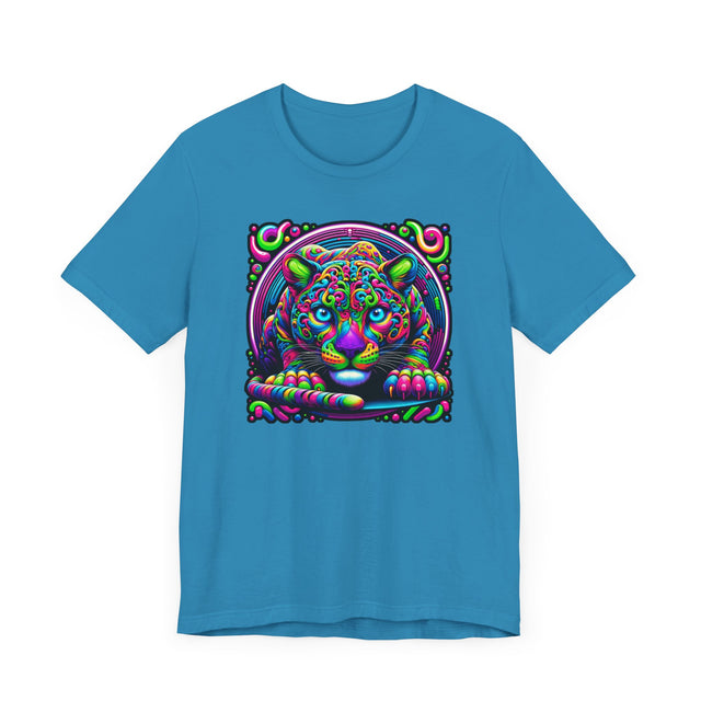 Neon Panther T-shirt, Puma Fan Top, Mountain Lion Tee, Big Cat Lover