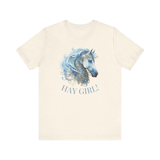 Hay Girl! Funny Horse Shirt, Horse lover gift, horse lover shirt, Equestrian shirt, Equestrian gift, Barn stables shirt, horse graphic tee