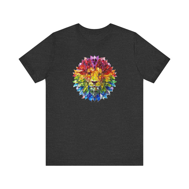 Rainbow Lion Mandala T-shirt,Pride Shirt,Big Cat Lover Top,Rainbow Animals,LGBTQ+ Tee,Queer,Gay,Lesbian,Bisexual,Trans,BGLT,LBGT