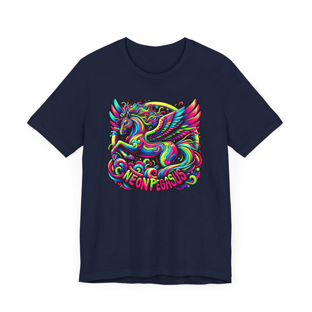 Neon Pegasus T-shirt, Flying Horse Tee