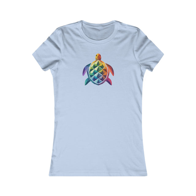 Geometric Rainbow Sea Turtle T-shirt, Pride Shirt, LBGT, Sea Turtle T shirt, LGBTQ+, BGLT, Ocean,Women's Favorite Tee