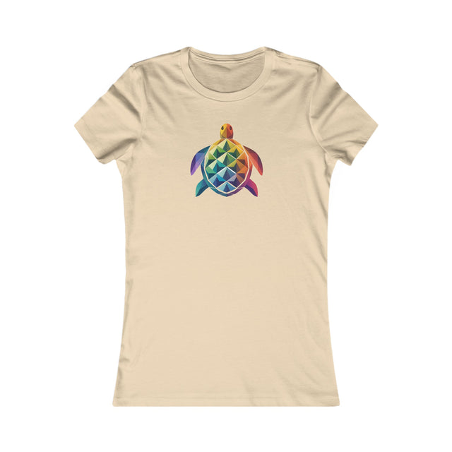 Geometric Rainbow Sea Turtle T-shirt, Pride Shirt, LBGT, Sea Turtle T shirt, LGBTQ+, BGLT, Ocean,Women's Favorite Tee