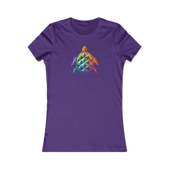 Geometric Rainbow Sea Turtle T-shirt, Pride Shirt, LBGT, Sea Turtle T shirt, LGBTQ+, BGLT, Ocean,Women's Favorite Tee
