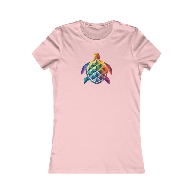 Geometric Rainbow Sea Turtle T-shirt, Pride Shirt, LBGT, Sea Turtle T shirt, LGBTQ+, BGLT, Ocean,Women's Favorite Tee