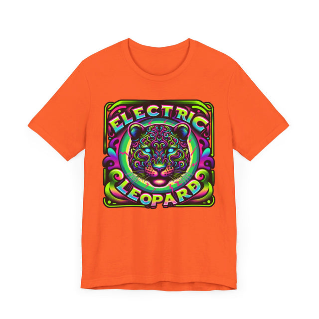 Electric Leopard T-shirt, Leopard Tee, Big Cat Lover