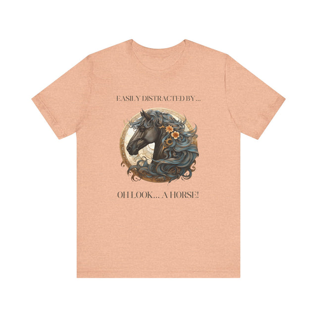 Easily Distracted By Horses shirt, Horse Lover gift, Horse Lover Shirt, Equestrian Gift, Horse Owner gift, Funny Horse Shirt, stables shirt