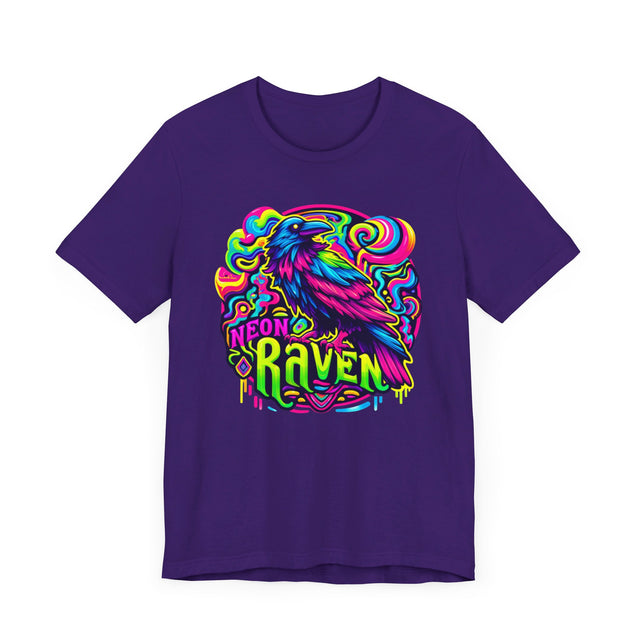 Neon Raven T-shirt, Raven Tee, Bird Lover