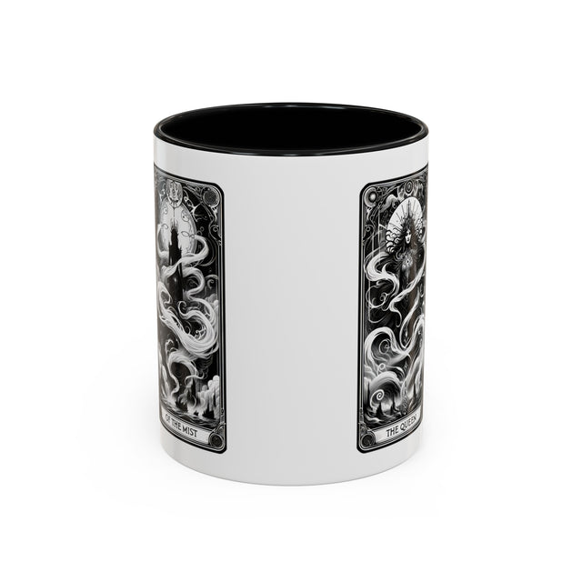 Queen of MIst,Tarot card mug,Mothers Day Gift,Tarot Reader Gift,Witchy cup,Mystical Cards Cup,Celestial Astrology,Gift for her,Goth Art