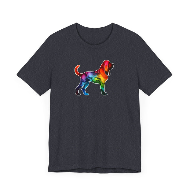 Rainbow Bloodhound T-shirt,Pride Shirt,Dog Lover Top,Rainbow Animals,LGBTQ+ Tee, Bloodhound Owner gift