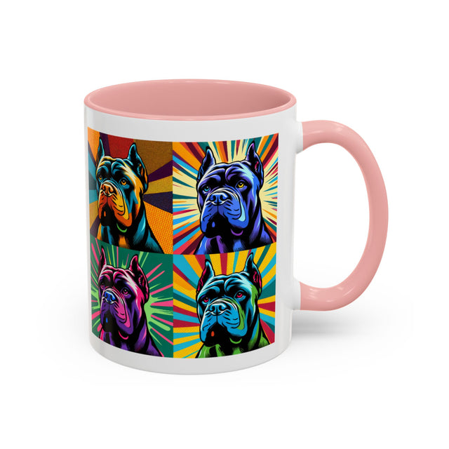 Cane Corso Coffee Cup,4-Panel Pop Art Mug,Cane Corso Lover,Corso Mom,Corso Dad,Dog Lover Gift,Cane Corso Gift