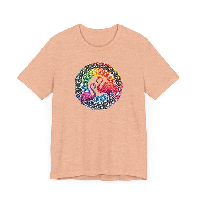 Rainbow Flamingo Mandala Alcohol Ink T-shirt, Bird Lover T shirt, LGBTQ+, BGLT,Pride Shirt