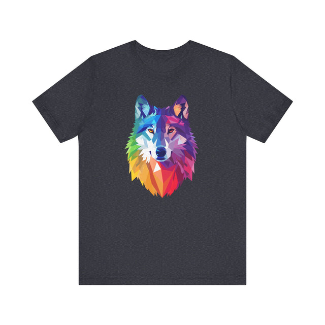 Rainbow Wolf T-shirt,Pride Shirt,Pride Parade Top,Rainbow Animals,LGBTQ+ Tee,Nonbinary,Gay,Lesbian,Bisexual,Trans,BGLT,Enby,Pansexual