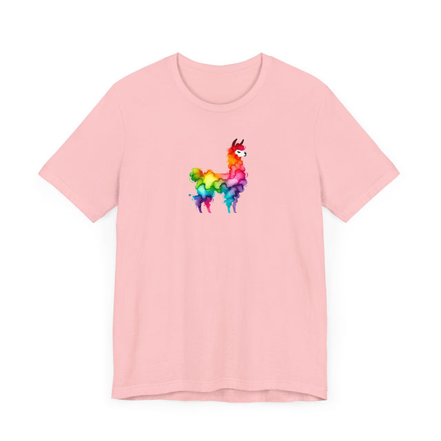 Rainbow Llama Alcohol Ink T-shirt, Pride Shirt,Animal Lover T shirt, LGBTQ+, BGLT