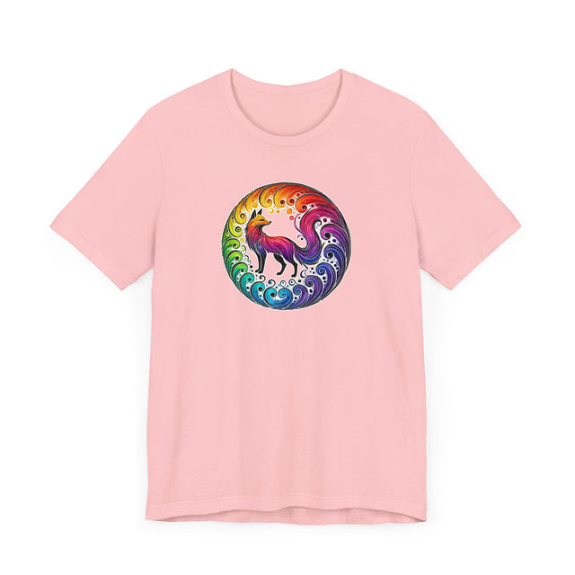Rainbow Fox Spiral,Vixen lover,Foxy tee,Pride Shirt,Rainbow,Pride Parade T shirt,LGBTQ+ Ally Tee