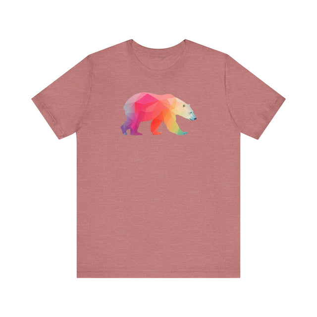 Rainbow Polar Bear T-shirt,Pride Shirt, Pride Parade Top, Rainbow Animals,LGBTQ+ Tee, Nonbinary, Gay, Lesbian, Bisexual, Trans, BGLT, LBGT, Enby, Pansexual