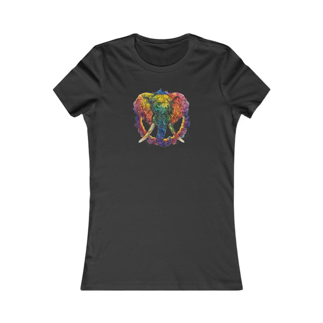 Rainbow Elephant Peace Mandala T-shirt,Pride Shirt,Elephant Lover Top,Rainbow Animals,LGBTQ+ Tee,Queer,Gay,Lesbian,Bisexual,Trans,Women's Favorite Tee