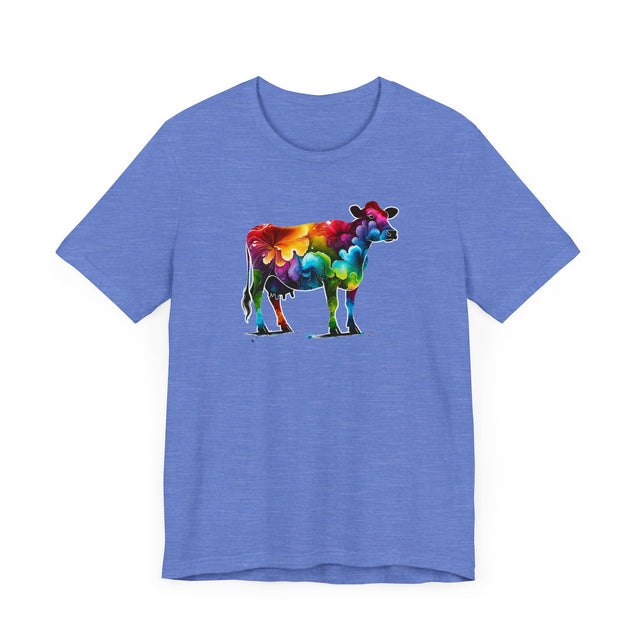 Rainbow Holstein Cow,Cow lover,Cattle tee,Bovine shirt,Pride Shirt,Rainbow,Pride Parade T shirt,LGBTQ+ Ally Tee