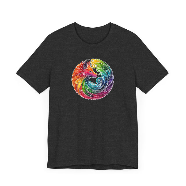 Rainbow Fox Spiral,Vixen lover,Foxy tee,Pride Shirt,Rainbow,Pride Parade T shirt,LGBTQ+ Ally Tee
