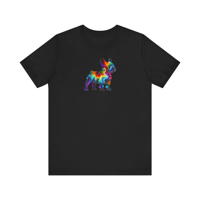 Rainbow French Bulldog T-shirt,Pride Shirt,Dog Lover Top,Rainbow Animals,LGBTQ+ Tee,Frenchie Owner