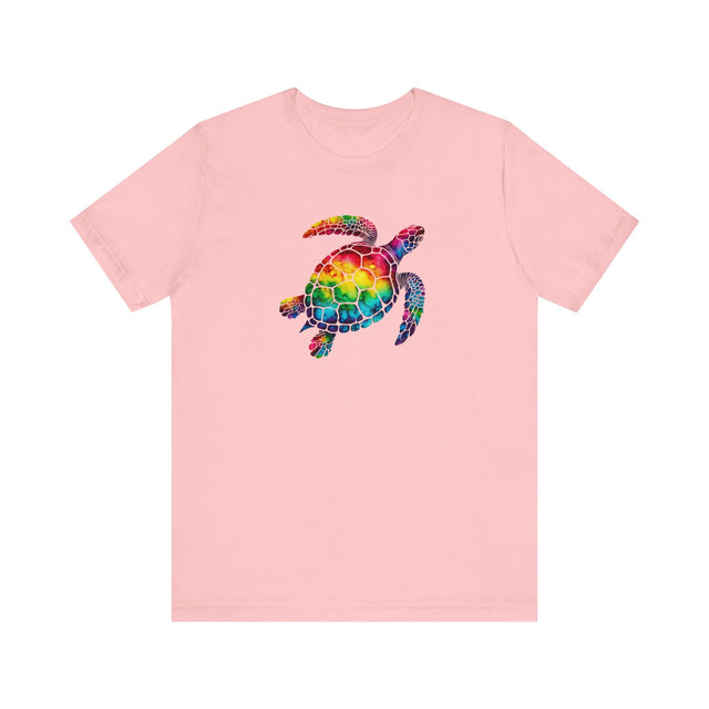 Rainbow Sea Turtle Alcohol Ink T-shirt, Pride Shirt, LBGT, Sea Turtle T shirt, LGBTQ+, BGLT, Ocean