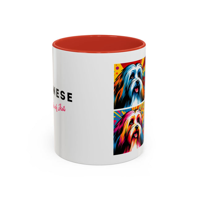 Havanese Coffee Cup,4-Panel Pop Art Mug,Havanese Lover,Hav Mom,Hav Dad,Dog Lover Gift,Havanese Gift