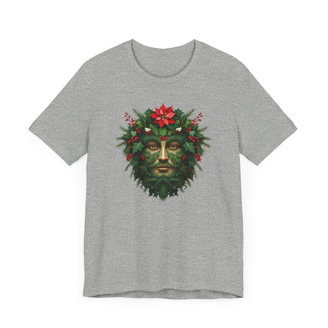 Christmas Green Man T-shirt, Yuletide Shirt