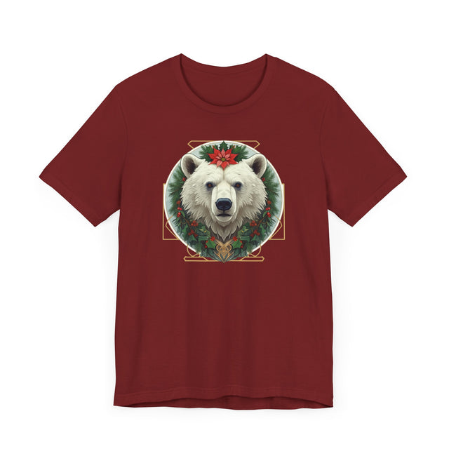 Christmas Polar Bear T-shirt, Yuletide Bear Shirt