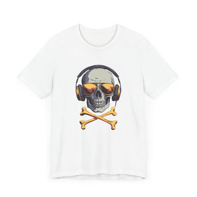 Music Skull T-shirt, Music Lover tee,
