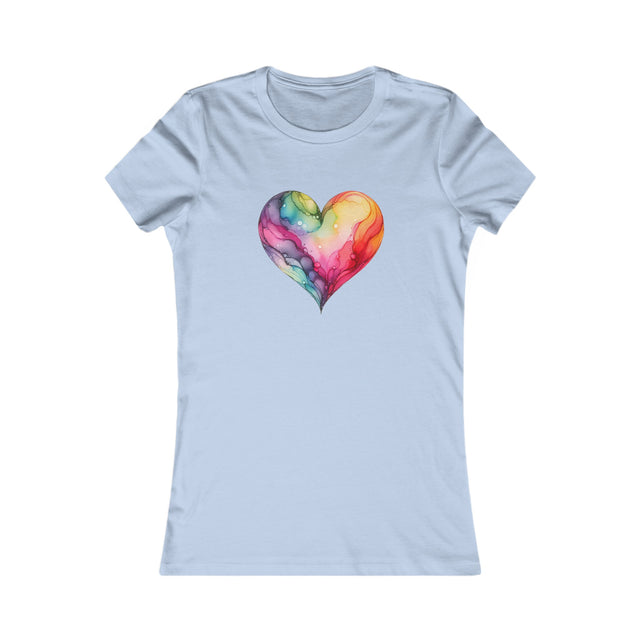 Rainbow Heart Alcohol Ink,Pride Heart Shirt,Rainbow Heart T-shirt, LGBT Heart, Everyday Pride T shirt, LGBTQ+ Tee, Nonbinary, Gay, Lesbian, Bisexual, Trans, Queer