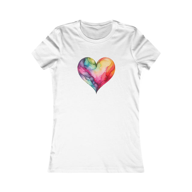 Rainbow Heart Alcohol Ink,Pride Heart Shirt,Rainbow Heart T-shirt, LGBT Heart, Everyday Pride T shirt, LGBTQ+ Tee, Nonbinary, Gay, Lesbian, Bisexual, Trans, Queer