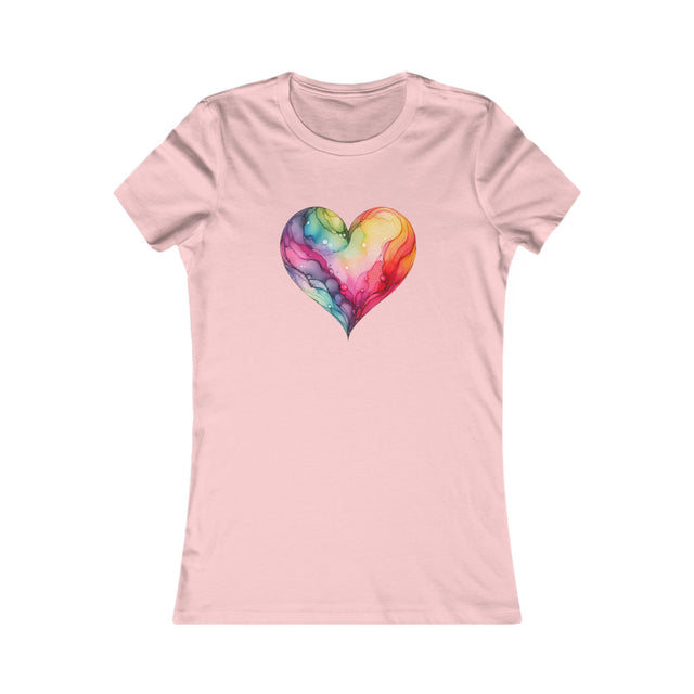 Rainbow Heart Alcohol Ink,Pride Heart Shirt,Rainbow Heart T-shirt, LGBT Heart, Everyday Pride T shirt, LGBTQ+ Tee, Nonbinary, Gay, Lesbian, Bisexual, Trans, Queer
