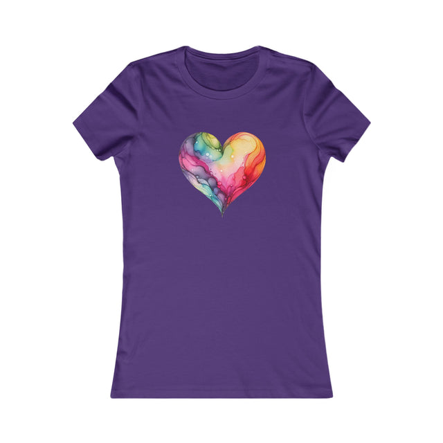 Rainbow Heart Alcohol Ink,Pride Heart Shirt,Rainbow Heart T-shirt, LGBT Heart, Everyday Pride T shirt, LGBTQ+ Tee, Nonbinary, Gay, Lesbian, Bisexual, Trans, Queer